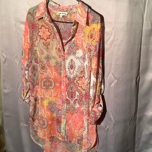Hope Spring Vibrant Paisley Top